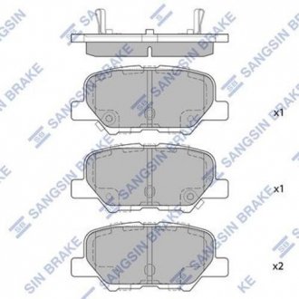 Тормозные колодки Hi-Q SP1731