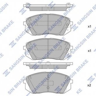 Тормозные колодки дисковые передние Hi-Q SP1849