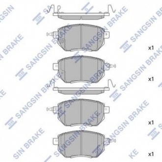 Тормозные колодки дисковые передние Hi-Q SP2107