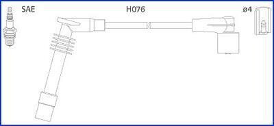 HITACHI OPEL Провода высокого напряжения Aistra F,Corsa B,Vectra A/B HITACHI (Huco) 134234 (фото 1)