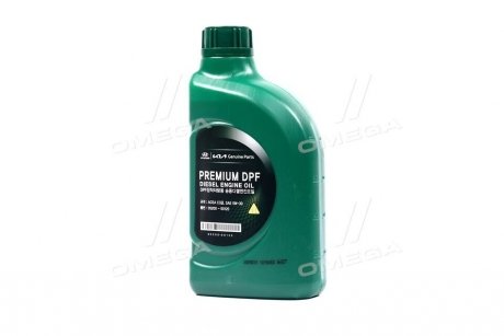 Масло моторн. Mobis Premium DPF Diesel 5W-30 ACEA C3, 05200-00120 (Канистра 1л) Hyundai / Kia / Mobis 0520000120 (фото 1)