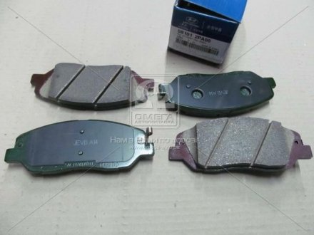 Колодки гальмівні дискові передні Hyundai Santa Fe 10-/Kia Sorento 09- (Mobis) Hyundai / Kia / Mobis 581012PA00 (фото 1)