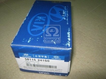 КОЛОДКИ ТОРМОЗ. ПЕРЕДНИЕ Hyundai / Kia / Mobis 58115241S0 (фото 1)