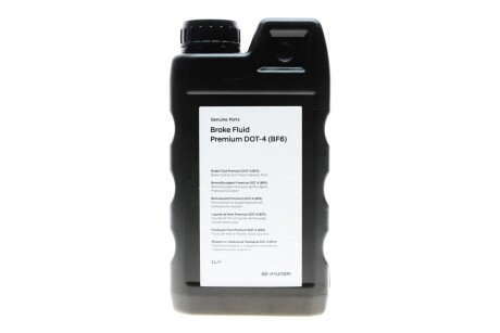Оригінальна гальмівна рідина Brake Fluid DOT-4 LV 1 л Hyundai / Kia / Mobis LP048APE001BFH (фото 1)