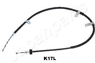 Трос ручн.гальма лів.(барабан!) Picanto 04- (без ABS) JAPANPARTS BC-K17L