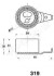 MAZDA Натяжной ролик 626 2,0D 84-94 (RF) / KIA SPORTAGE JAPANPARTS BE-319 (фото 2)