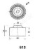 MITSUBISHI Ролик натяж.Carisma,Colt,Galant,Lancer,Hyundai Sonata,Santa Fe,Lantra,Volvo 1.6/2.4 88- JAPANPARTS BE-513 (фото 2)