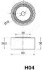 HYUNDAI Натяжной ролик Coupe,Tucson, Kia Cerato,Carens 1.8-2.0 16V 60 X 28.5 мм JAPANPARTS BE-H04 (фото 2)