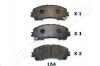 JAPANPARTS NISSAN Колодки торм. пер. X-Trail 1.6dCi 13-,Infiniti Q50 PA-164AF