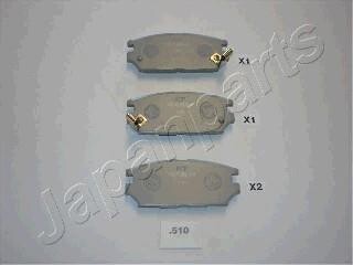 Колодки дискового тормоза JAPANPARTS PP-510AF