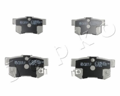 Колодки тормозные дисковые задние Honda Accord VII, VIII (03-), Civic VII, VIII, JAPKO 51405 (фото 1)