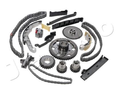 К-кт ланцюга ГРМ (18 деталей) Nissan Navara D22, D40 (02-), X-Trail (01-) 2.5 dCi, 2.2 dCi JAPKO KJK116 (фото 1)