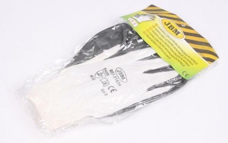 Рукавички з нітриловим покриттям долонь (Т.9) JBM 51634