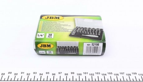 Набір насадок 1/4 (37 предметів) JBM 52198