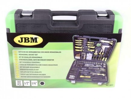 Набір насадок шестигранних (303 предмета) JBM 53212