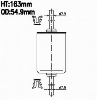 Фильтр топливный в сборе JS ASAKASHI FS618J (фото 1)