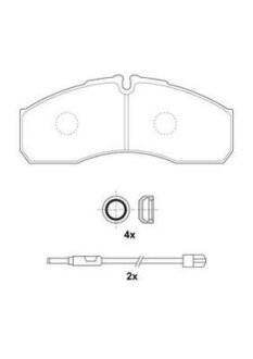 Колодки гальмівні дискові Jurid 2916009560 (фото 1)
