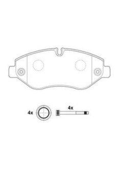 Фото 1 - колодки гальмівні дискові Jurid 2922909560 Колодки гальмівні дискові Jurid 2922909560 (фото 1)