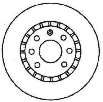 Тормозной диск передн.OPEL Astra/Corsa/Vectra/Tigra Jurid 561588JC (фото 1)