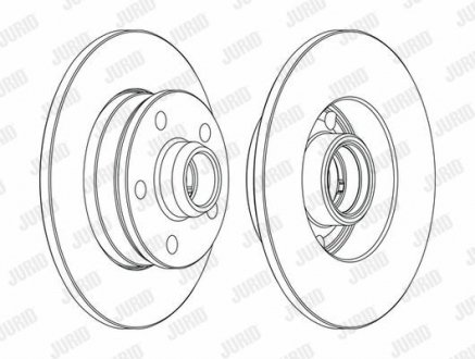 VW Диск Гальмівний задний CORRADO 91- 226 10 8 Jurid 561620JC-1