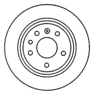 Диск тормозной задн. OMEGA 94- 286 12 10 Jurid 561870JC