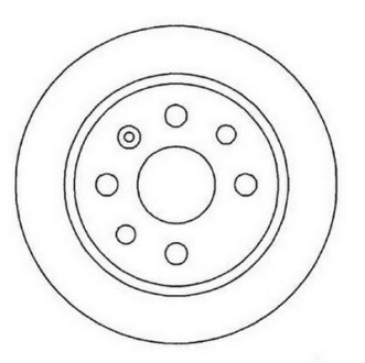 OPEL Диск тормозной задний Vectra B 95- 270 10 8 Jurid 561961JC