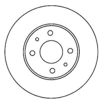 NISSAN Диск тормозной передний ALMERA 1.4I 16V Jurid 562024JC