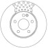 JURID DB диск гальмів.передн.W169 04-,W245 05- 562314JC