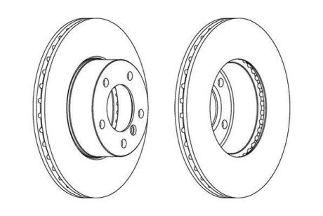 Гальмівний диск пер. BMW 1 (E81/E87)/3 (E90/E91/E93) (300*73,5) компл. 2шт Jurid 562342JC (фото 1)