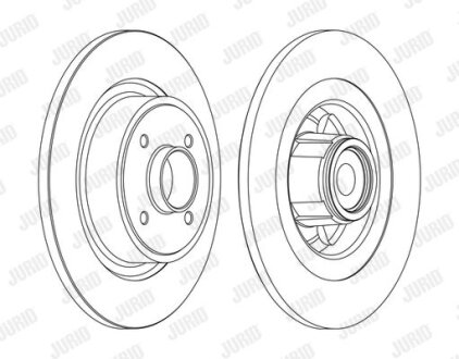 Диск гальмівний Jurid 562377J-1 (фото 1)