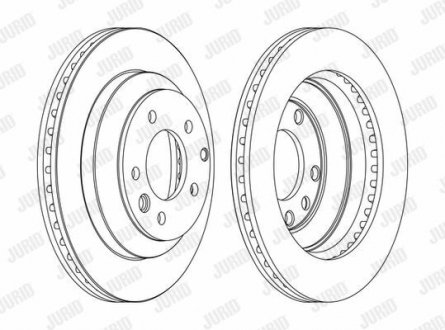 Гальмівний диск задній Audi Q7 / Porshe Cayenne / VW Touareg Jurid 562393JC1 (фото 1)