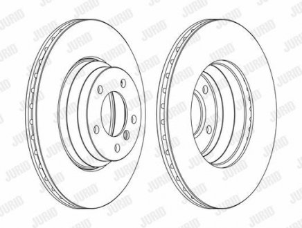 Гальмівний диск пер. BMW 3 (E90/E91/E93)/X1 (E84) (330*73,3) Jurid 562395JC-1 (фото 1)