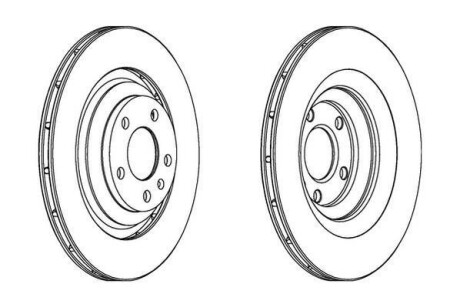 Гальмівний диск задній Audi A6 (2004->) Jurid 562512JC