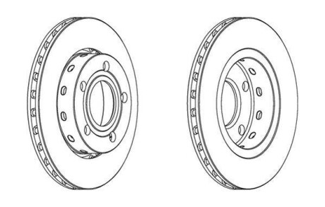 Диск торм. зад. AUDI A4 -00 Jurid 562516JC