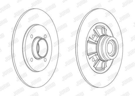 Диск гальмівний Jurid 562610J-1 (фото 1)