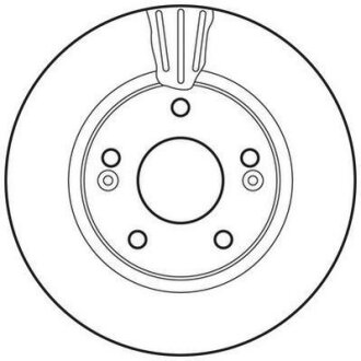 Фото 1 - диск гальмівний Jurid 562789JC Диск гальмівний Jurid 562789JC (фото 1)