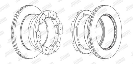 Диск гальмівний Jurid 562805JC-1