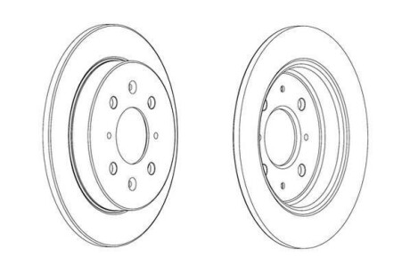 Фото 1 - honda диск гальмівний задн.jazz 08- Jurid 562851JC HONDA Диск гальмівний задн.Jazz 08- Jurid 562851JC (фото 1)