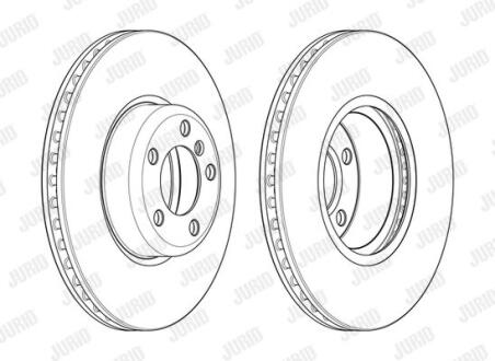 Гальмівний диск пер. BMW 1 (F20)/3 (F30/F31/F80) 11-19 (340*73,2) Jurid 562979JC-1