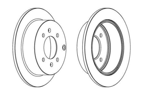 HYUNDAI Диск тормозной задн.Matrix,Sonata IV,Kia Magentis 01- Jurid 563042JC