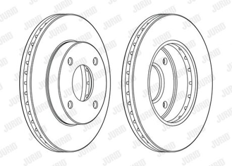 Диск гальмівний Jurid 563107JC (фото 1)