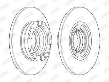 Диск гальмівний Jurid 563125J (фото 1)