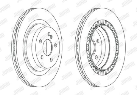 Диск гальмівний Jurid 563198JC (фото 1)