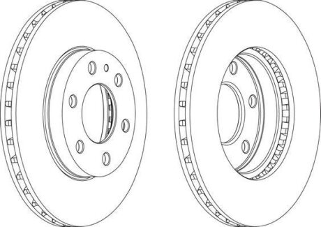 Фото 1 - диск гальмівний Jurid 569165J Диск гальмівний Jurid 569165J (фото 1)