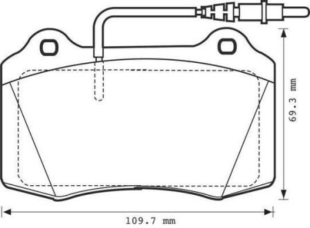 PEUGEOT Тормозные колодки дисковые 406 1,9-3,0 95- Jurid 571999J