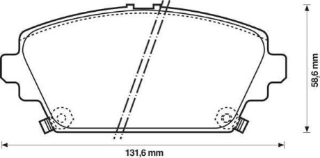 HONDA Колодки тормозные передн. Accord 98- Jurid 572429J