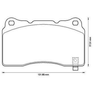 TESLA Гальмівні колодки передн.Tesla S 12-,Cadillac,Ford Jurid 572508J