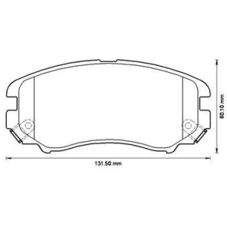 HYUNDAI Гальмівні колодки перед. Tucson,Sonata,,KIA Magentis,Sportage 01- Jurid 572514J (фото 1)