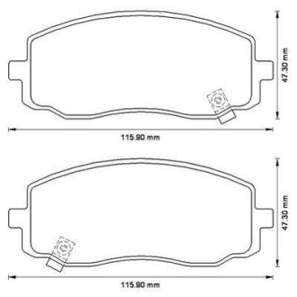 HYUNDAI Тормозные колодки пер. I10, KIA Picanto Jurid 572526J (фото 1)
