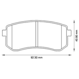 HYUNDAI Тормозные колодки задн.i10 08-,Kia Picanto 04- Jurid 572527J (фото 1)